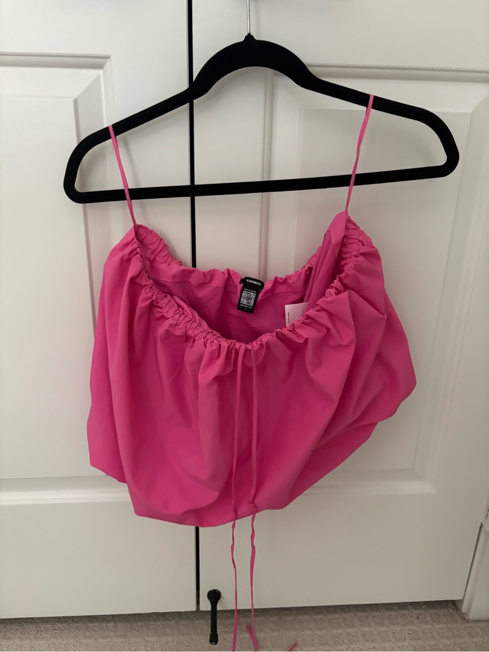 Bright Pink Strapless Top